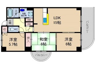 グローバルサイト茨木の物件間取画像